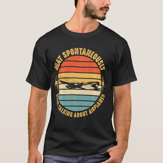 Camiseta O Aviso Pode Falar Espontaneamente Sobre A Diversã (Frente)