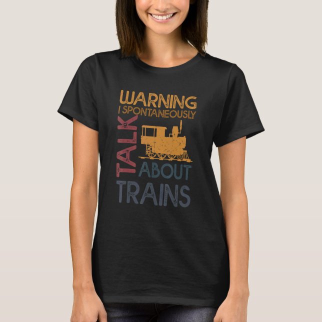 Camiseta O Aviso Pode Falar Espontaneamente Sobre A Quota D (Frente)