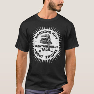 Camiseta O Aviso Pode Falar Espontaneamente Sobre O Modelo