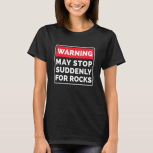 Camiseta O Aviso Pode Parar De Repente Para O Coletivo Rock