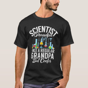Camiseta O avô cientista gosta do vovô normal, mas mais leg