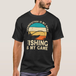 Camiseta O avô é meu nome pescar é meu jogo