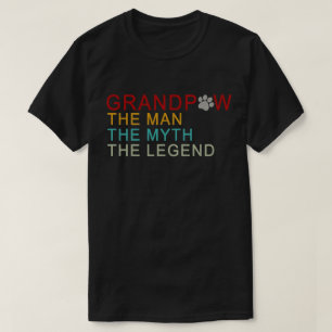 Camiseta o avô o homem o mito a lenda