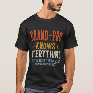 Camiseta O avô sabe tudo do dia dos pais retrô