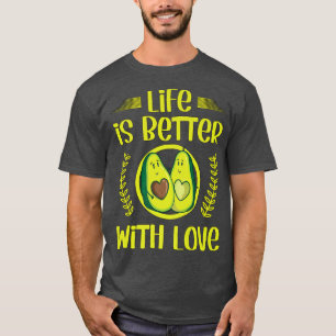 Camiseta O Avocado Grávida Verde Para Casais É Melhor