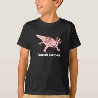 Camiseta O Axolotl questiona engraçado bonito