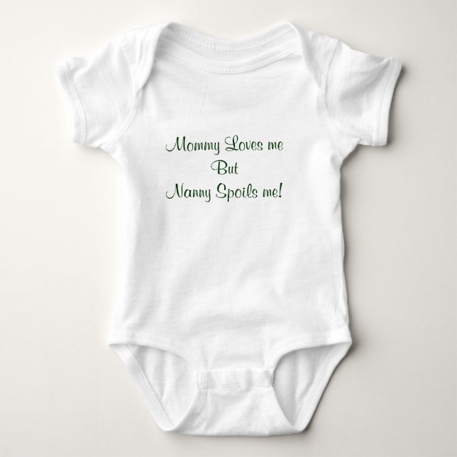 Camiseta O "baby-sitter estraga-me" Onsie (Frente)