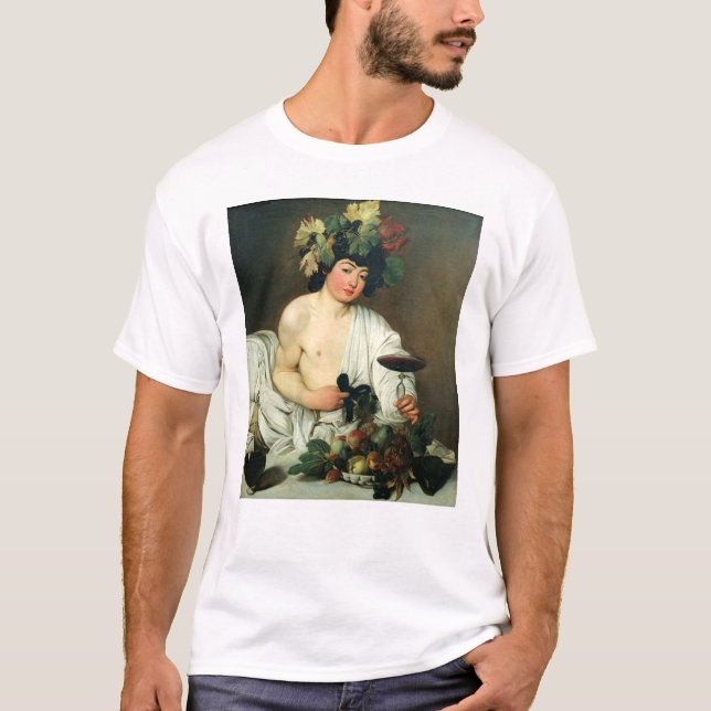 Camiseta O Baco novo, Caravaggio (Frente)