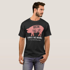 Camiseta O bacon é a resposta