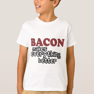 Camiseta o bacon faz tudo melhor