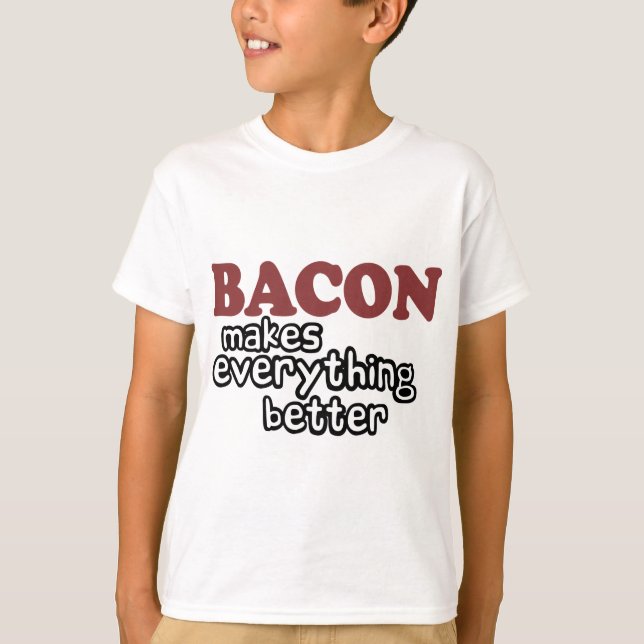 Camiseta o bacon faz tudo melhor (Frente)