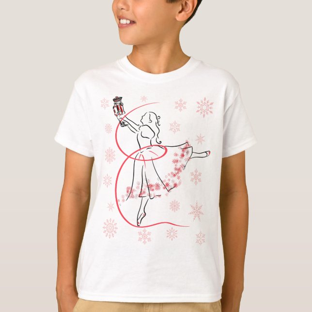 Camiseta O Balé Nutcracker e o Natal Clara (Frente)