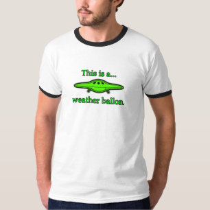 Camiseta O ballon do tempo do UFO, divertimento para a