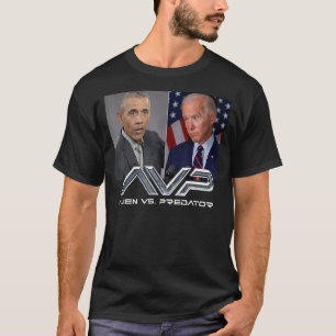 Camiseta O Bama B Iden Avp Alienígena Vs P Redator