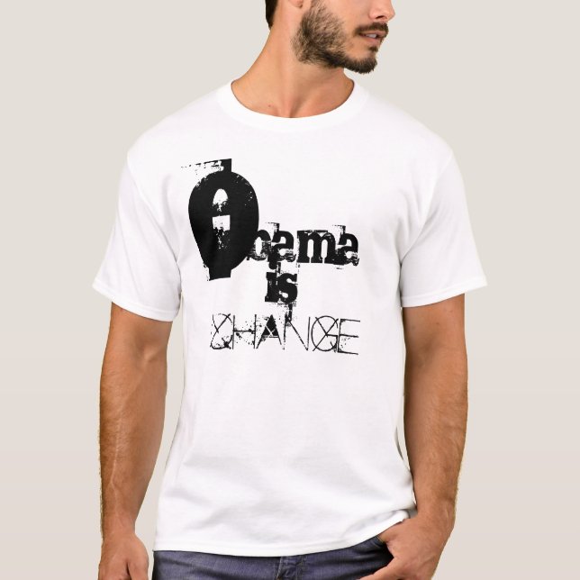 Camiseta O, bama, é, MUDANÇA (Frente)