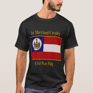 Camiseta ø Bandeira da guerra civil da cavalaria de