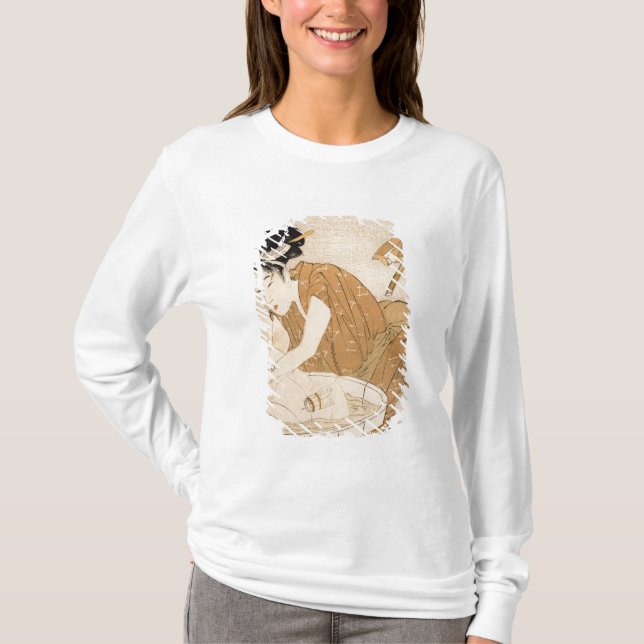 Camiseta O banho, período de Edo (Frente)