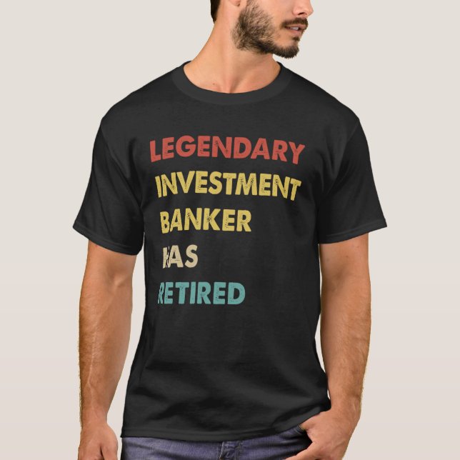Camiseta O Banqueiro De Investimento Da Retro-Legendência S (Frente)