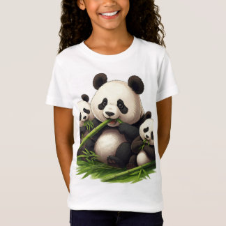 Camiseta O Banquete de Bambu mais fofo: Estrelando Pandas!