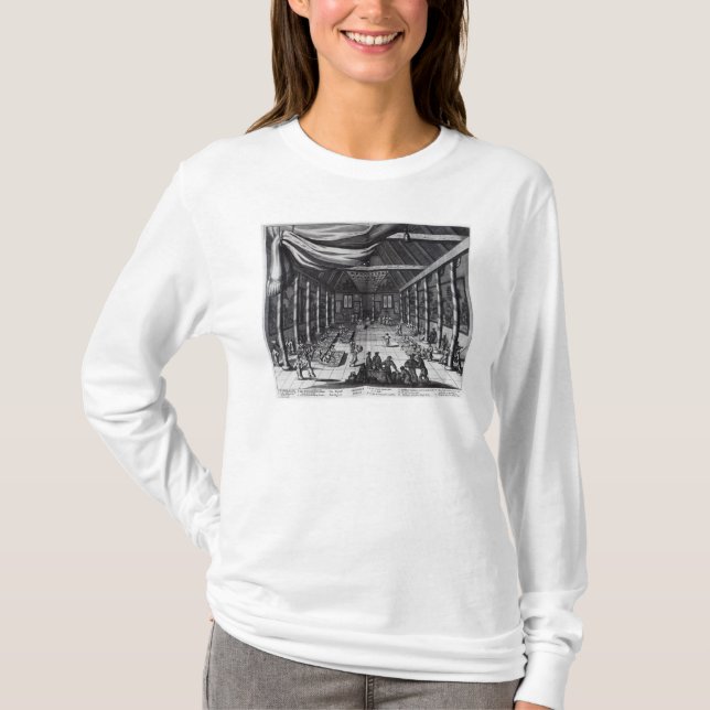 Camiseta O banquete real, ilustração (Frente)