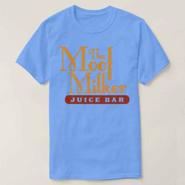 Camiseta O Bar de suco do Moof Milker (Frente do Design)