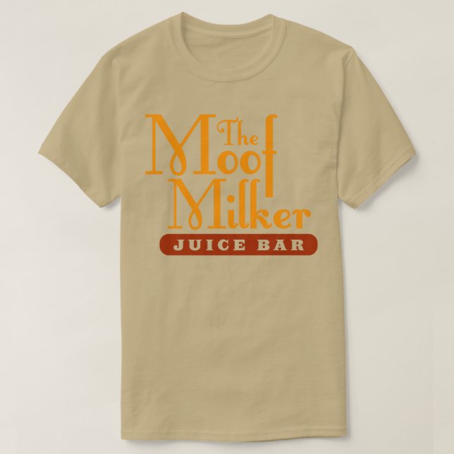 Camiseta O Bar de suco do Moof Milker (Frente do Design)