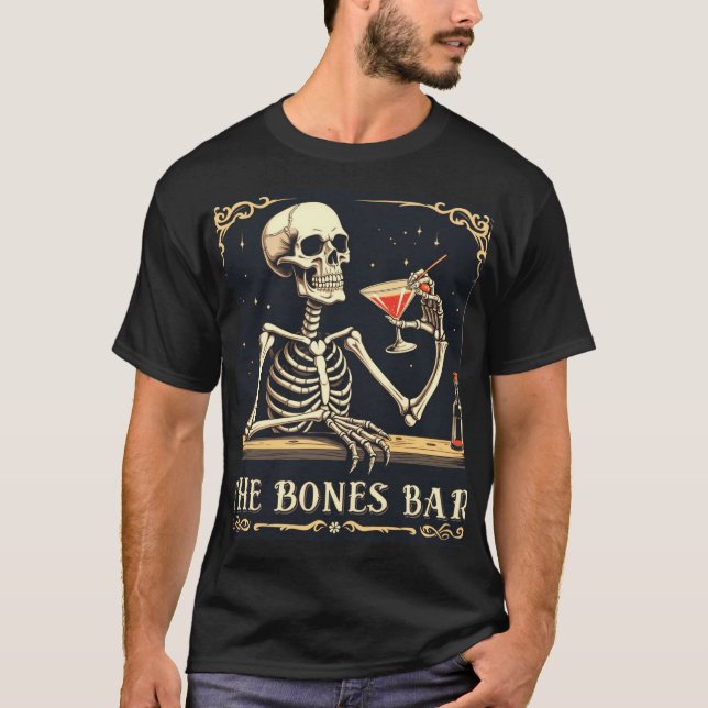 Camiseta O Bar dos Ossos - Estranho e Divertido (Frente)