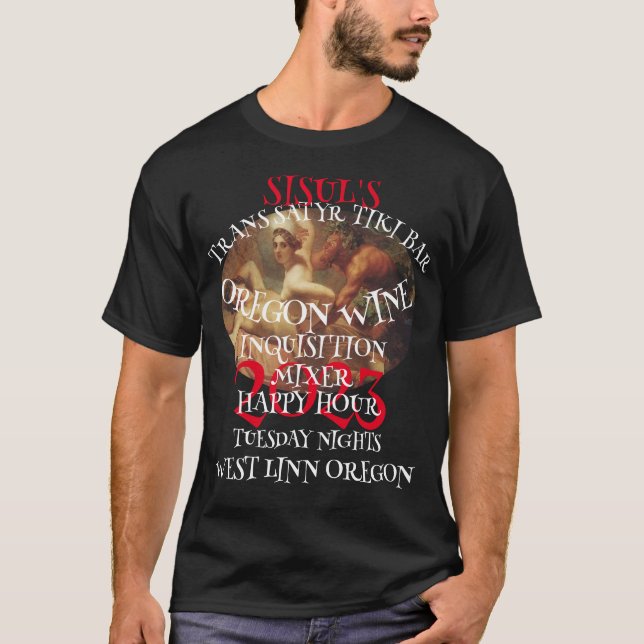 Camiseta O Bar TRANS SATYR TIKI DE 2023 DA SISUL: HORA Feli (Frente)