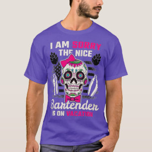 Camiseta O Barman De Nice Está No Barman De Férias
