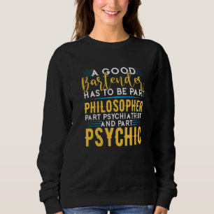 Camiseta O Barman Tem Que Ser Psiquiatra Filósofo E P