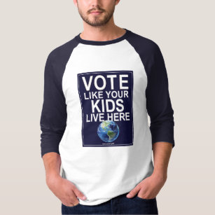 Camiseta O basebol 3/4 de voto da luva como seus miúdos