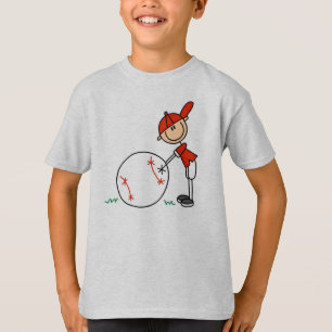 Camiseta O basebol dos meninos personaliza