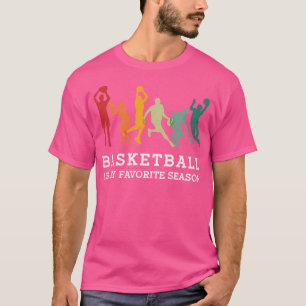 Camiseta O Basquete De Retro Vintage É Minha Estação Favori