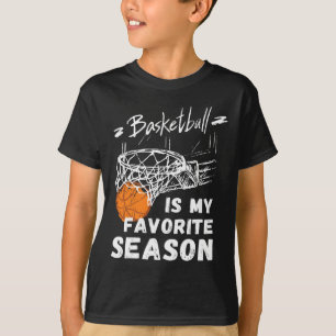Camiseta O Basquete É O Meu Presente De Estação Favorito