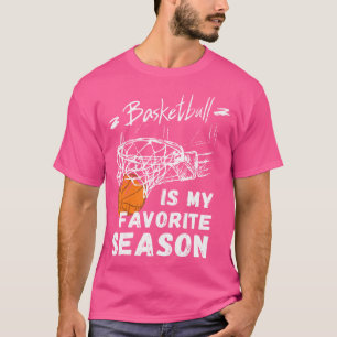 Camiseta O Basquete É O Meu Presente De Estação Favorito