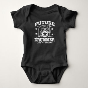 Camiseta O baterista futuro gosta de meu pai