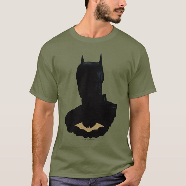 Camiseta O Batman Com O Símbolo De Bat Do Ouro (Frente)