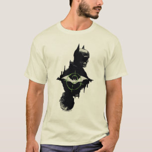 Camiseta O Batman E O Gráfico De Caracteres Duplos Do Riddl