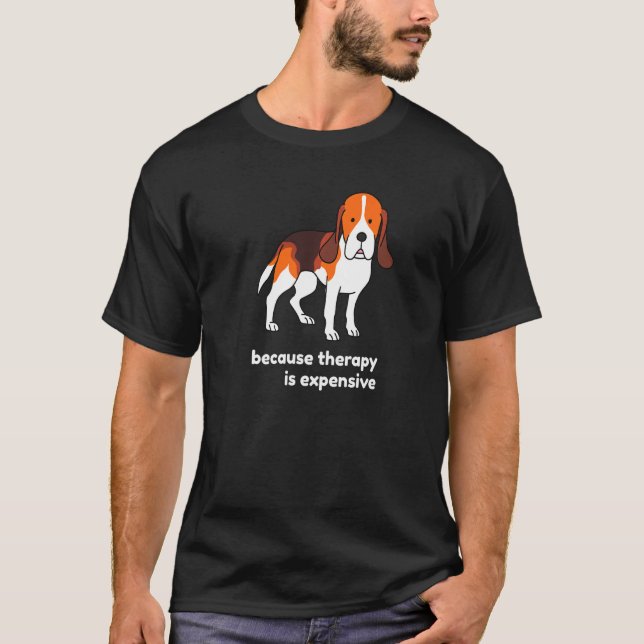 Camiseta O Beagle É Um Compro Caro De Adoção (Frente)