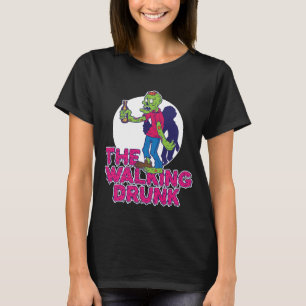 Camiseta O Bêbado Andante, Zumbi Engraçado do Álcool