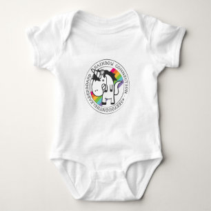 Camiseta O bebê da coleção do arco-íris - luz