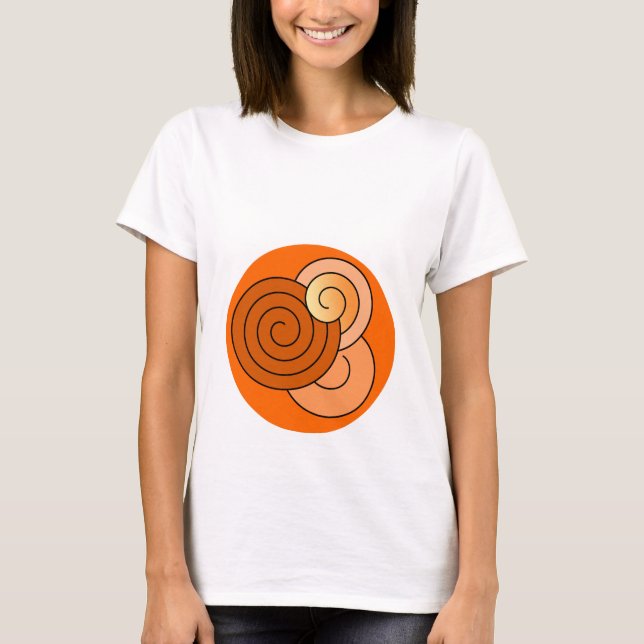 Camiseta O bebê da maternidade enrolou design sutil (Frente)