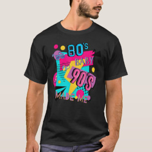 Camiseta O bebê dos anos 90 fez-me retrô dos anos 80, 1990 