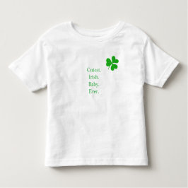Camiseta O Bebê Irlandês Mais Corajoso Alguma Vez Verde Sor