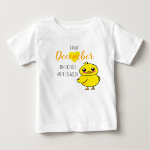 Camiseta O bebê revela Niet meer em mijn eendje schattig