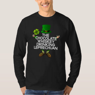 Camiseta O Bebendo de chocolate Whiskey Leprechuan Rua Engr