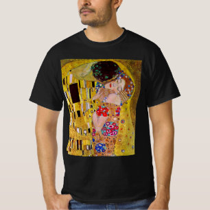 Camiseta O Beijo de Gustav Klimt, Arte Nova Antiga