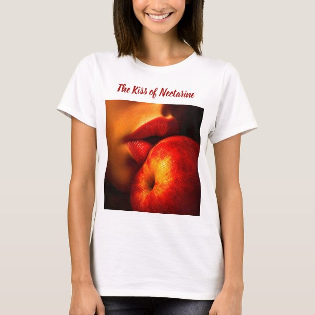 Camiseta O Beijo de Nectarina – Um Retrato Íntimo (Frente)