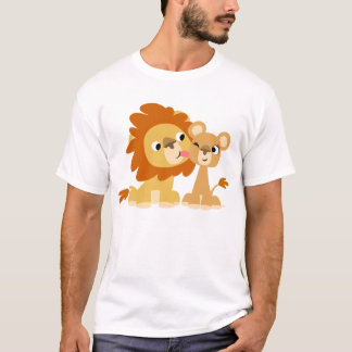 Camiseta O beijo: O casal bonito do leão dos desenhos