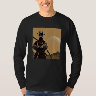 Camiseta O Belo Samurai Afirmou Em Sua Espada Armada Em H